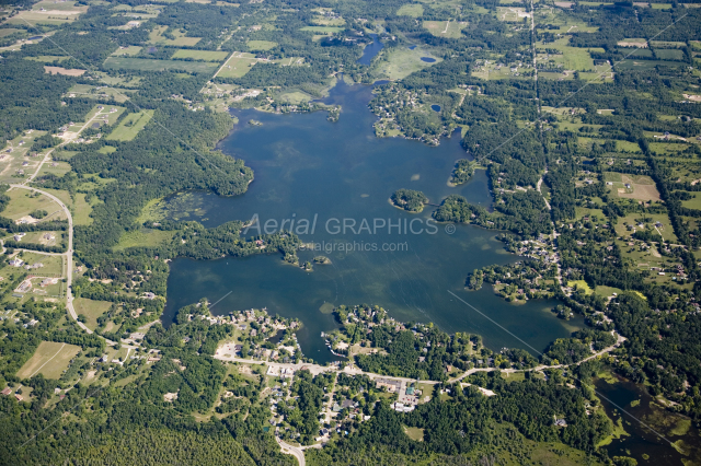 Lakeville Lake in Oakland County, Michigan